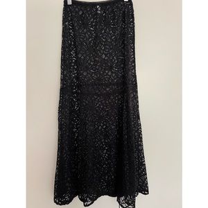 Free People Intimately Lace Maxi Skirt, M
